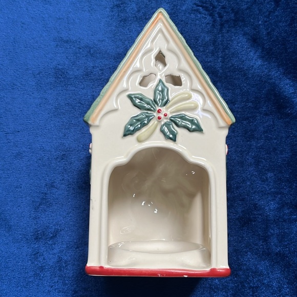 Lenox Winter Greetings Birdhouse Votive Tea Light Candle Holder Discontinued! - Picture 2 of 14